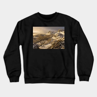 Winter sunrise on the Quiraing Crewneck Sweatshirt